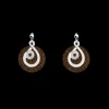 Pendiente Les Georgettes Celeste 25mm