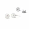 Pendiente Perla Natural  8mm Acero de Anartxy