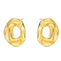 Pendientes acero dorado