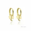 Pendientes Aros Plata Dorada Estrellas Lunas Cruces
