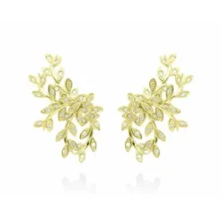 Pendientes Chantilly Maxi en plata dorada
