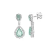 Pendientes Cristal Verde SALVATORE