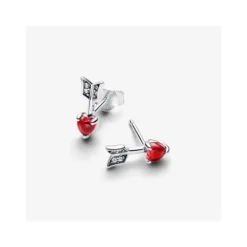 Pendientes Flecha y Corazón Cristal de Murano Pandora
