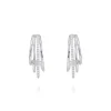 Pendientes Flow piedras en plata