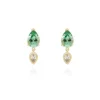 Pendientes Iria en plata dorada MARINA GARCIA