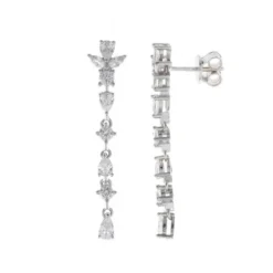 Pendientes largos circonita SALVATORE