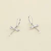 Pendientes largos DRAGONFLY - Plateado