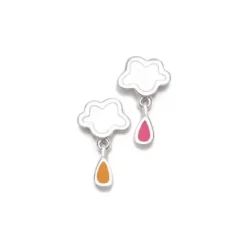 Pendientes lluvia nube blanca y gota AGATHA RUIZ DE LA PRADA