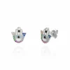 Pendientes Mano de Fátima Plata Multicolor