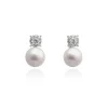 Pendientes perla en plata MARINA GARCIA