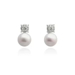Pendientes perla en plata MARINA GARCIA