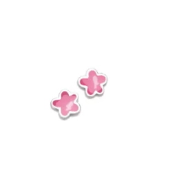 Pendientes presión flor Aqua rosas AGATHA RUIZ DE LA PRADA