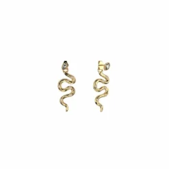 Pendientes Serpiente Dorado LES GEORGETTES