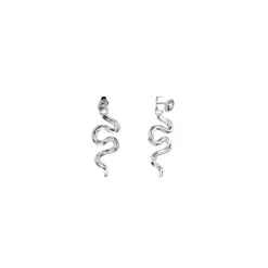 Pendientes Serpiente Plateada LES GEORGETTES