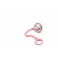 Pinza Chupete Oso Rosa