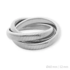 Pulsera Acero Volumen Gallonada Triple Vuelta