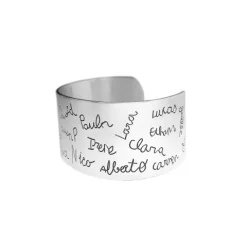 Pulsera Brazalete Personalizado Plata Una Cara