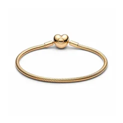 Pulsera de Cadena de Serpiente con Cierre de Corazón de   PANDORA Moments - 563050C00