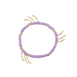 Pulsera de cadena RODEO - Malva / Dorado