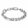 Pulsera de Eslabones Link y Cuentas Metálicas Pandora ME - 592793C00