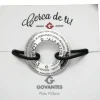 Pulsera Donut Plata Piel Personalizada