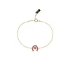 Pulsera Dorada Herradura Fucsia LES GEORGETTES