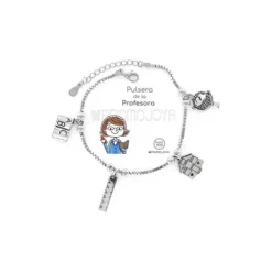 Pulsera en plata de ley Profesora