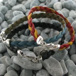 Pulsera España Piel Trenzada