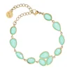 Pulsera gotas verde agua ANARTXY
