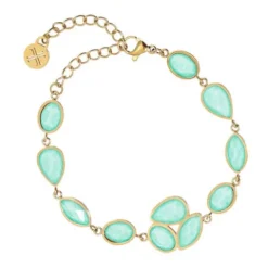 Pulsera gotas verde agua ANARTXY