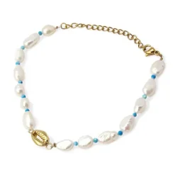 Pulsera Mar Perlas Turquesas