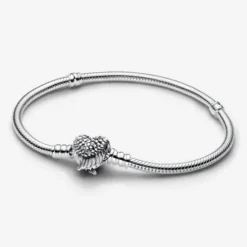 Pulsera Pandora Moments Cadena de Serpiente con Cierre Corazón Alado - Edición limitada Pandora - 593680C01