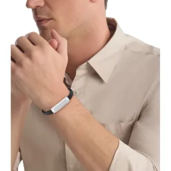 Pulsera piel trenzada