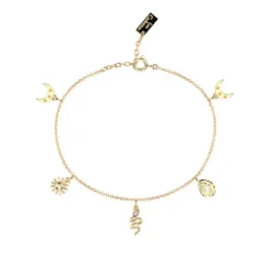 Pulsera Simbolos Dorada LES GEORGETTES