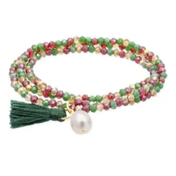 Pulsera ZEN ACEBO con perla Marina Garcia Grande