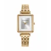Reloj caja de acero dorado y brazalete de acero Ip dorado con movimiento cuarzo VICEROY