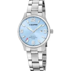 Reloj Calypso Acero Mujer Esfera Azul