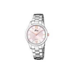Reloj de mujer con esfera rosa Lotus