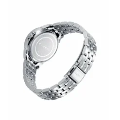 RELOJ DE MUJER GRAND 3 AGUJAS DE ACERO Y ESFERA BLANCA