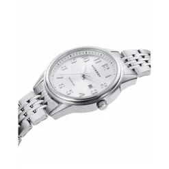 RELOJ DE MUJER GRAND 3 AGUJAS DE ACERO Y ESFERA BLANCA