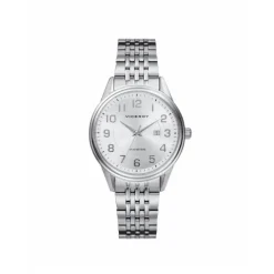 RELOJ DE MUJER GRAND 3 AGUJAS DE ACERO Y ESFERA BLANCA