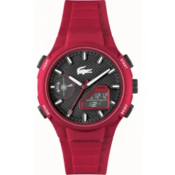 Reloj de silicona analógico y digital LC33 Lacoste Rojo