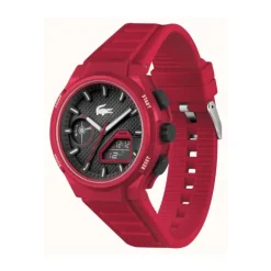 Reloj de silicona analógico y digital LC33 Lacoste Rojo