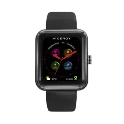 Reloj Smart de alumino con correa negra