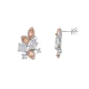 Salvatore Pendientes Circonitas  Rosé