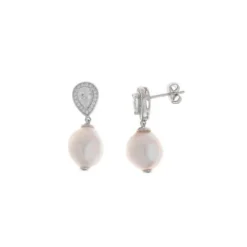Salvatore Pendientes Gota Perla Barroca