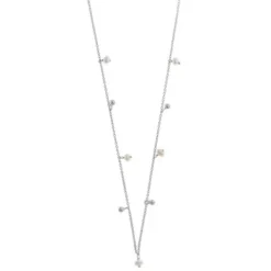 Salvatore Plata Collar Perlas