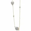 Salvatore Plata Collar Perla Natural
