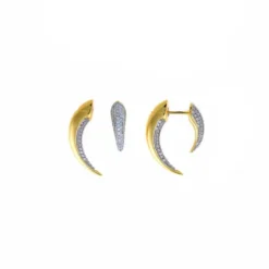 Salvatore Plata Pendientes Cuerno