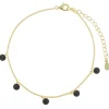 Salvatore Tobillera Plata Dorado Chapitas